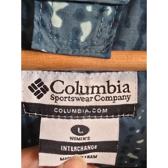 Columbia Omni Tech Waterproof Hooded Full Zip Coat Jacket Womens size Large - Picture 6 of 9